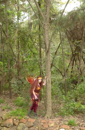 Ember lurks in the forests of the Magic Garden.